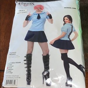 charades school girl halloween costume small